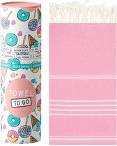 Towel to Go Ipanema Hammamdoek - in geschenkverpakking -roze