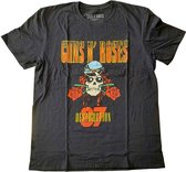 Guns N' Roses - UK Tour '87 Heren T-shirt - S - Zwart