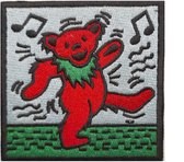Grateful Dead Patch Dancing Bear Multicolore