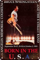 Signs-USA - Concert Sign - metaal - Bruce Springsteen - Born in the USA - 30 x 40 cm