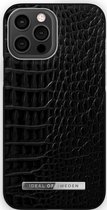 iDeal Of Sweden Atelier Case Introductory iPhone 12 Pro Max Neo Noir Croco Silver - Recycled