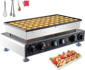 Delicino Poffertjesmaker - Poffertjespan elektrisch - Anti-aanbaklaag - Incl. Keukengerei set