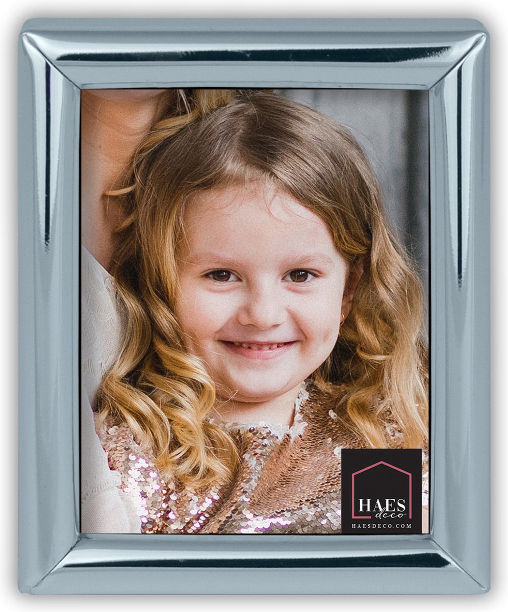 HAES deco Verzilverde Fotolijst Como voor 1 pasfoto van 3,5x4,5 cm - VP12104