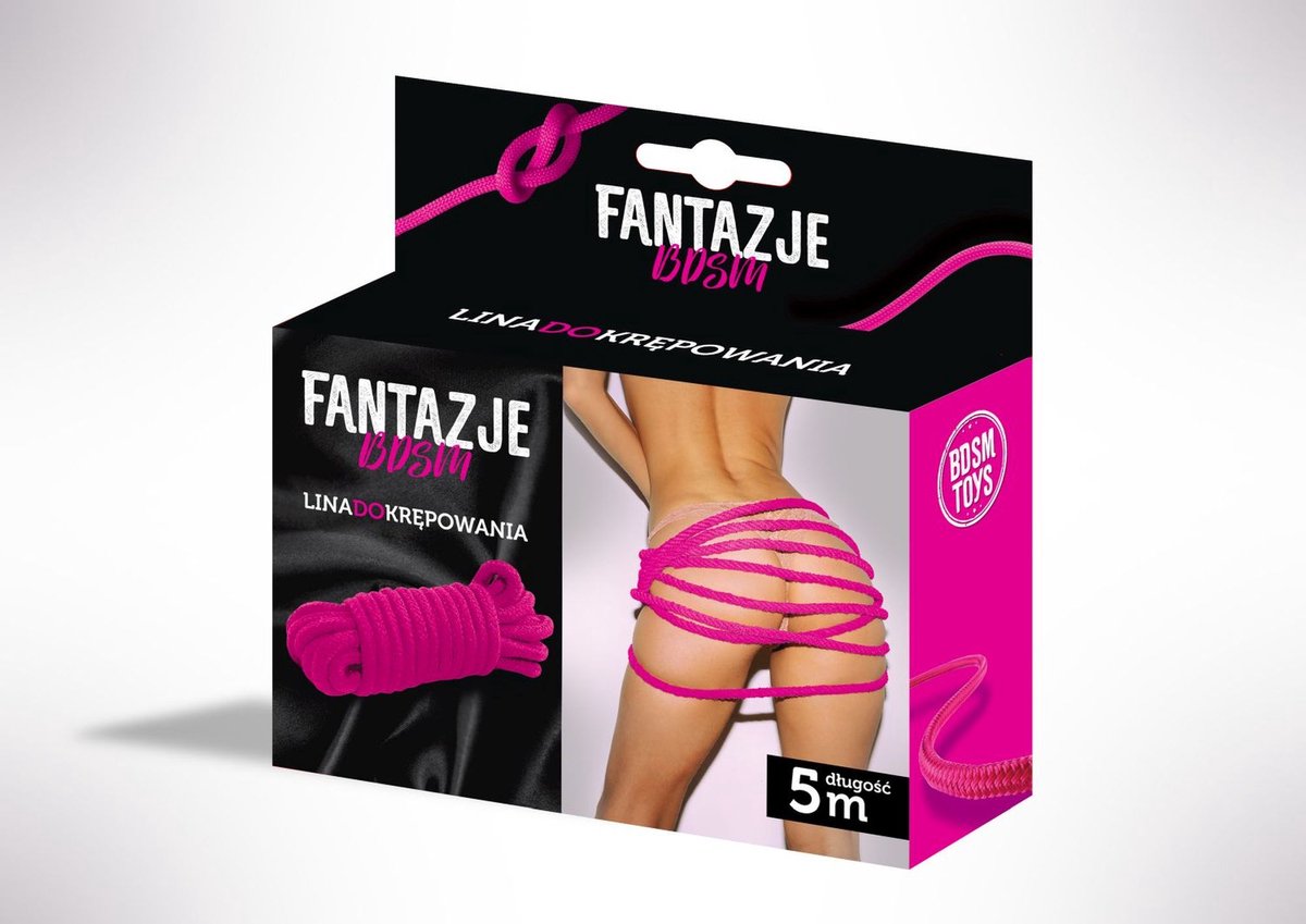 Goedkoopste Bossoftoys - 5 meter - BDSM touw - Roze - Bind je partner lekker vast! - 29-00117