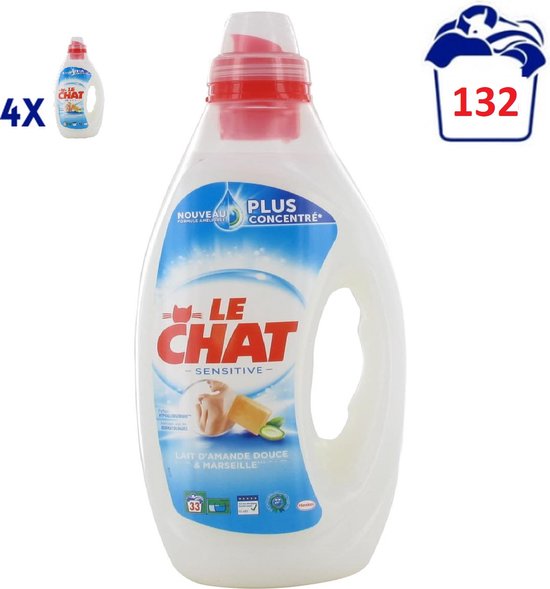 Le Chat Sensitive - Lessive Liquide - Lait d'amande douce et