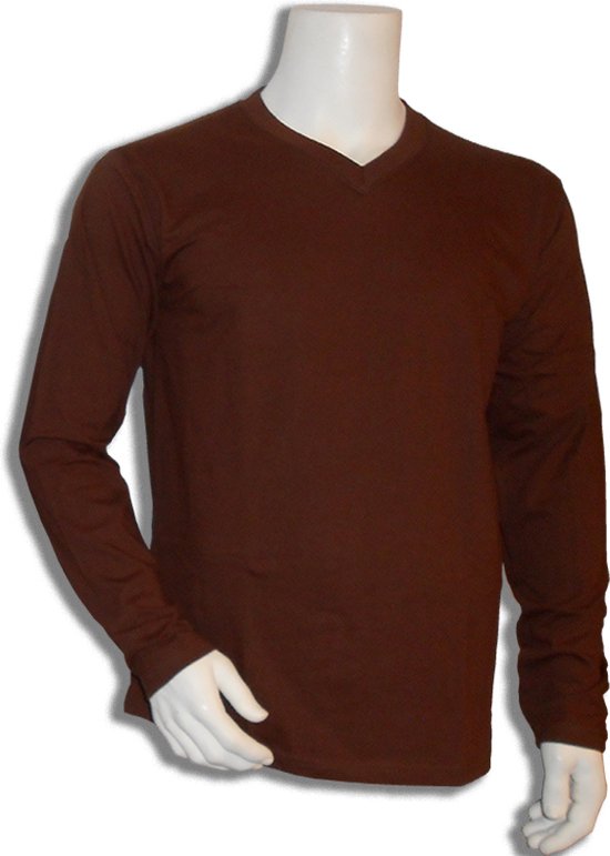 RIXIP T-shirt en Bamboe marron – 3XL#21.02