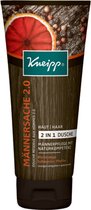 Kneipp douchemiddel mannenzaak 2 x200 ml in transparante reistoilettas