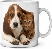 Basset + Kitten Koffie-thee mok