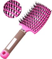 *** Anti Klit Haarborstel-Pink Soft-Hairbrush-Professional-van Heble® ***