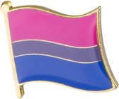 Bisexueel - speldje - pin - broche - vlag - LGBTQ