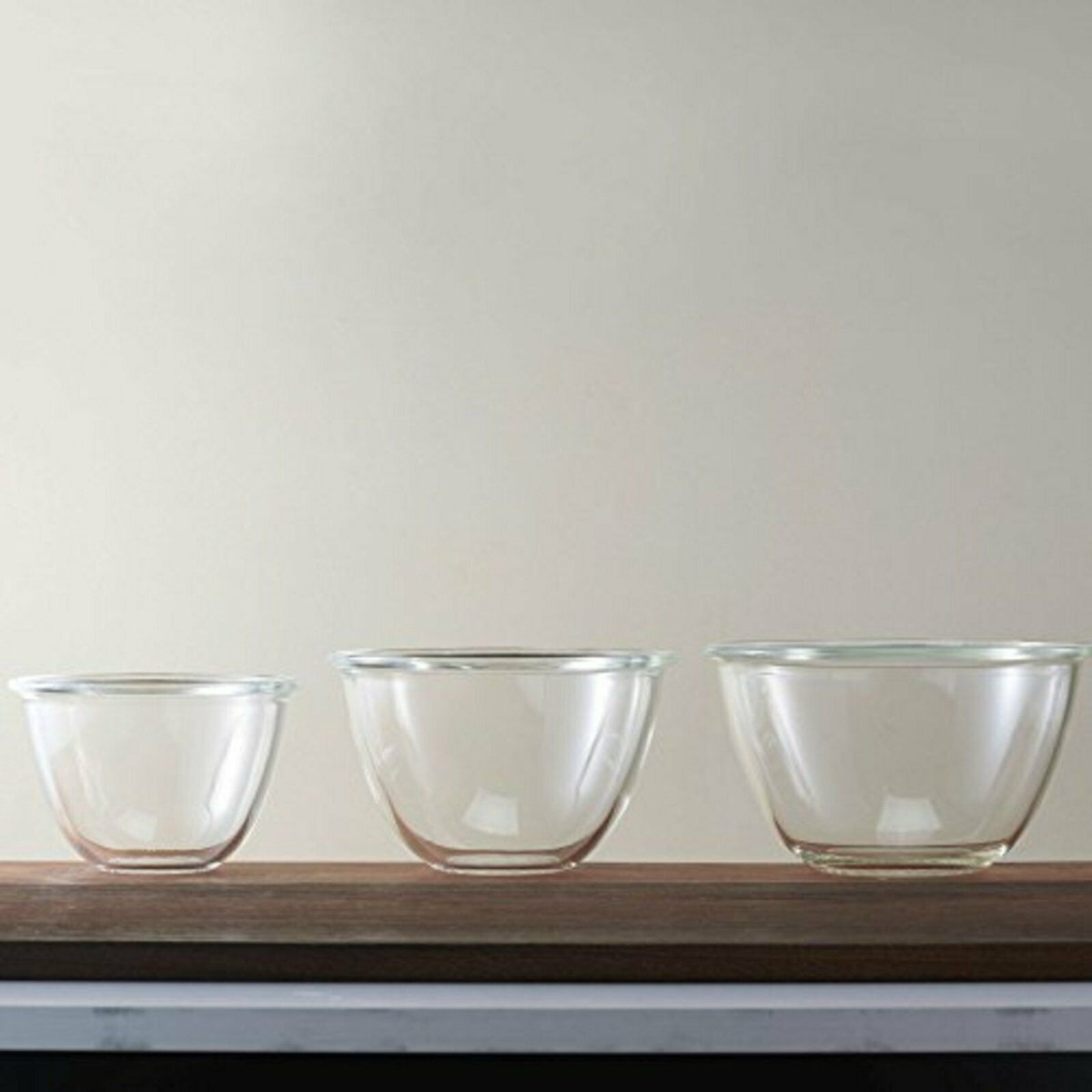 Hario Japan - Mixing Bowls (3 pcs) 900ml, 1500ml, 2200ml (Premium Japanese Heatproof Glass)