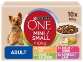 1x Purina ONE Adult Mini - Rund & Kip - 10x100g