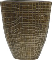 PTMD Selvas Ovale Bloempot - 38 x 10 x 45 cm - Metaal - Goud