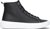 Guess Invyte Hoge sneakers - Leren Sneaker - Dames - Zwart - Maat 38