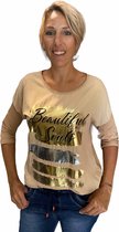 Trui beautiful souls beige 1 maat draagbaar tot maat 42