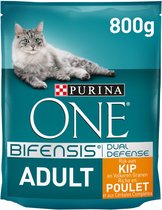 1x Purina One Bifensis - Adult met kip & volkoren granen - 800g