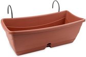 plantenbak Dalia 5,3 liter 40 x 17,6 cm terracotta 3-delig