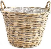 bloempot Minke 35 x 35 x 25 cm hout naturel