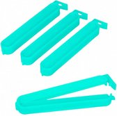 vershoudclips 10 cm turquoise 4 stuks