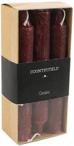 kaarsen Vela 14 cm wax bordeaux 6 stuks