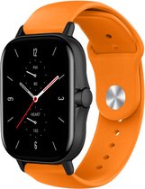 Strap-it Siliconen sport bandje - geschikt voor Xiaomi Amazfit GTS 1-2-3-4 - Mini / Amazfit Bip / Bip S / Bip Lite / Bip U Pro / Bip 3 / Amazfit GTR 42mm - oranje