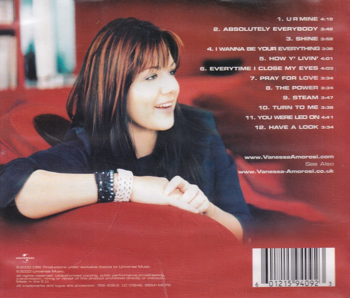 VANESSA AMOROSI THE POWER, Vanessa Amorosi CD (album) Muziek