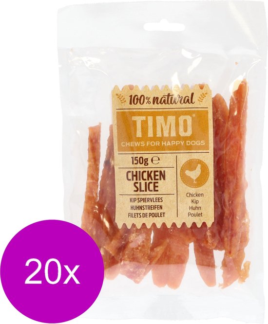 Timo Kip Muscle meat - Snacks pour chien - 20 x Kip 150 g