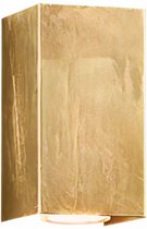 wandlamp Cleo 8 x 15 cm GU10 staal 35W goud