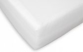 hoeslaken molton topper 140 x 210 cm katoen wit