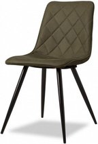 eetkamerstoel Kate 53 x 86 cm microfiber groen