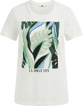 WE Fashion Dames T-shirt met opdruk