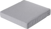 loungekussen Manchester 73 x 73 x 10 cm dralon lichtgrijs