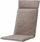 buitenkussen Outdoor Velvet 50 x 120 cm polykatoen taupe