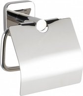toiletrolhouder Mezzano Cover 15 cm RVS zilver