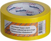 duct tape supersterk 50 mm x 25 m PVC geel