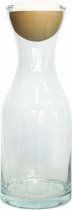karaf Botto 1,4 liter glas transparant/wit