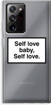 Case Company® - Samsung Galaxy Note 20 Ultra / Note 20 Ultra 5G hoesje - Self love - Soft Cover Telefoonhoesje - Bescherming aan alle Kanten en Schermrand