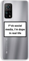 Case Company® - Xiaomi Mi 10T hoesje - I'm dope - Soft Cover Telefoonhoesje - Bescherming aan alle Kanten en Schermrand