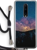 Case Company® - OnePlus 7 Pro hoesje met Koord - Travel to space - Telefoonhoesje met Zwart Koord - Bescherming aan alle Kanten en Over de Schermrand
