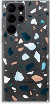 Case Company® - Samsung Galaxy S22 Ultra hoesje - Terrazzo N°13 - Soft Cover Telefoonhoesje - Bescherming aan alle Kanten en Schermrand