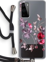 Case Company® - OnePlus 9 Pro hoesje met Koord - Mooie bloemen - Telefoonhoesje met Zwart Koord - Bescherming aan alle Kanten en Over de Schermrand