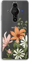 Case Company® - Sony Xperia Pro-I hoesje - Floral bouquet - Soft Cover Telefoonhoesje - Bescherming aan alle Kanten en Schermrand