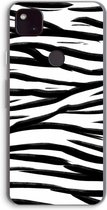 Case Company® - Google Pixel 4a 5G hoesje - Zebra pattern - Soft Cover Telefoonhoesje - Bescherming aan alle Kanten en Schermrand