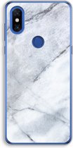 Case Company® - Xiaomi Mi Mix 3 hoesje - Witte marmer - Soft Cover Telefoonhoesje - Bescherming aan alle Kanten en Schermrand