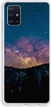 Case Company® - Samsung Galaxy A51 4G hoesje - Travel to space - Soft Cover Telefoonhoesje - Bescherming aan alle Kanten en Schermrand