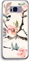 Case Company® - Samsung Galaxy S8 Plus hoesje - Japanse bloemen - Soft Cover Telefoonhoesje - Bescherming aan alle Kanten en Schermrand
