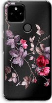 Case Company® - Google Pixel 5 hoesje - Mooie bloemen - Soft Cover Telefoonhoesje - Bescherming aan alle Kanten en Schermrand