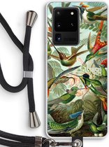 Case Company® - Samsung Galaxy S20 Ultra hoesje met Koord - Haeckel Trochilidae - Telefoonhoesje met Zwart Koord - Bescherming aan alle Kanten en Over de Schermrand