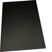 Zwarte magneetfolie A4 formaat - Magneetfolie MAT ZWART eenvoudig op maat te knippen - 21 cm x 29,7 cm (BxH) - Hoge Kwaliteit!