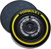 ILOJ onderzetter - Formule 1 - Mercedes - medium band geel - 2022 - rond